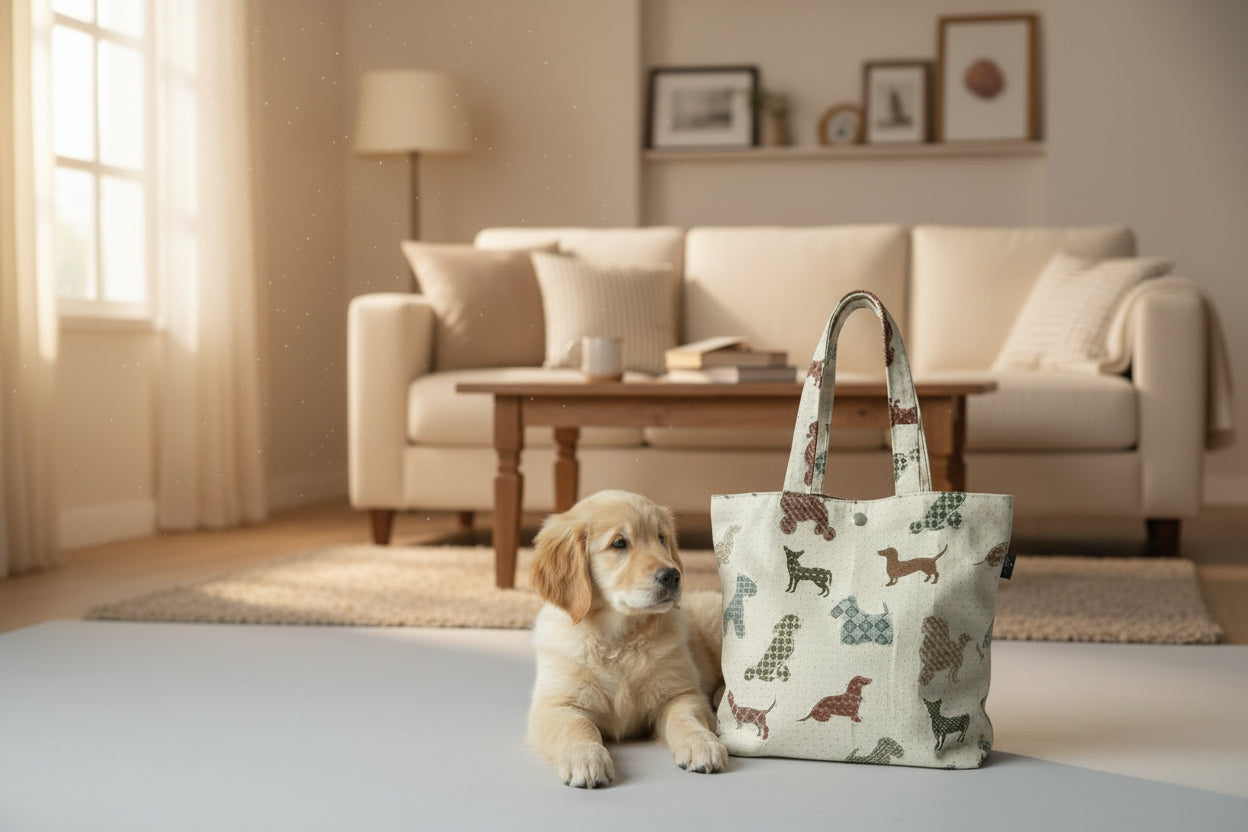 Bolso Tote Diario para Amantes de los Perros, Bolso Espacioso Hecho a Mano