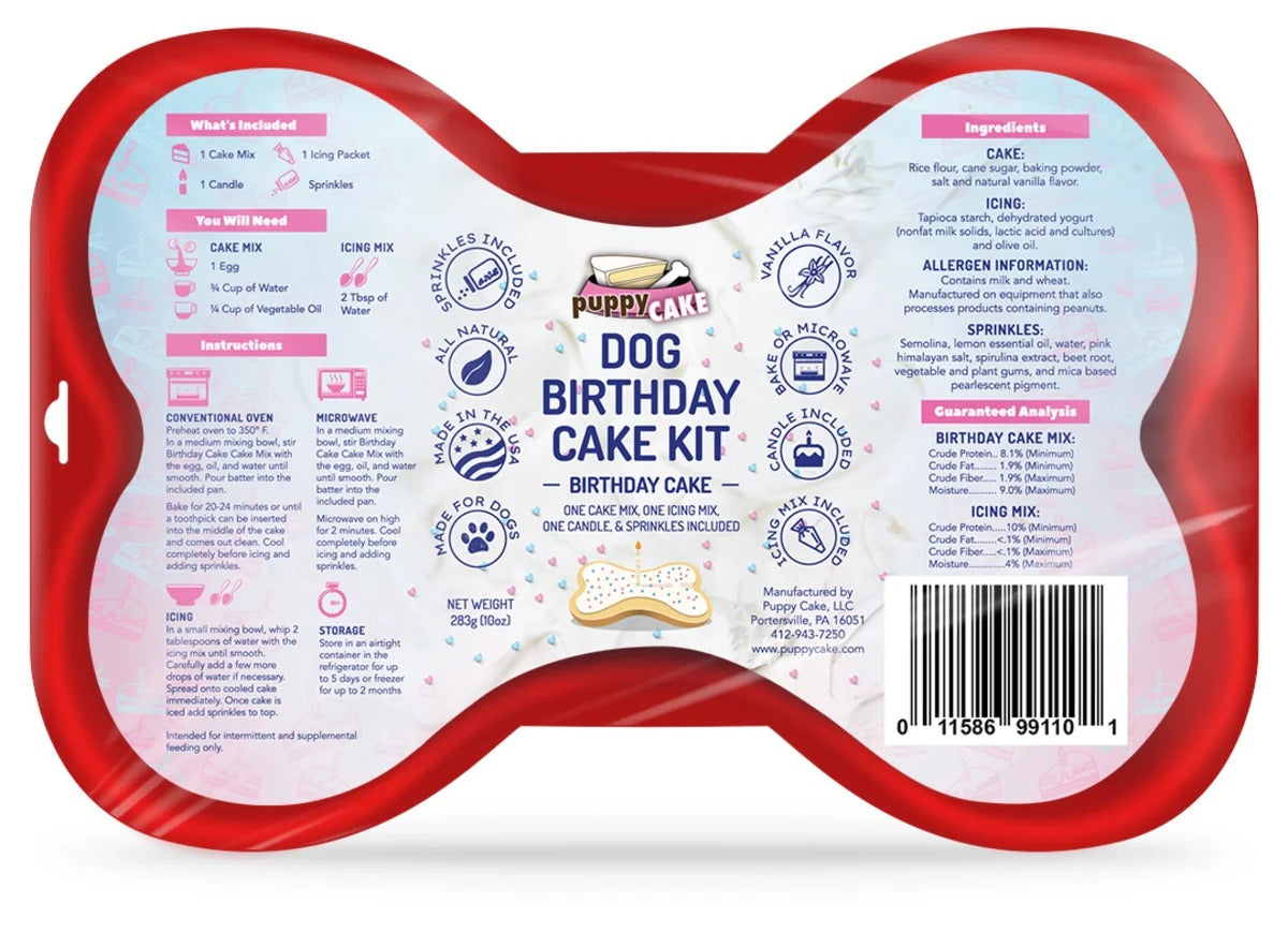 Dog Birthday Cake Kit