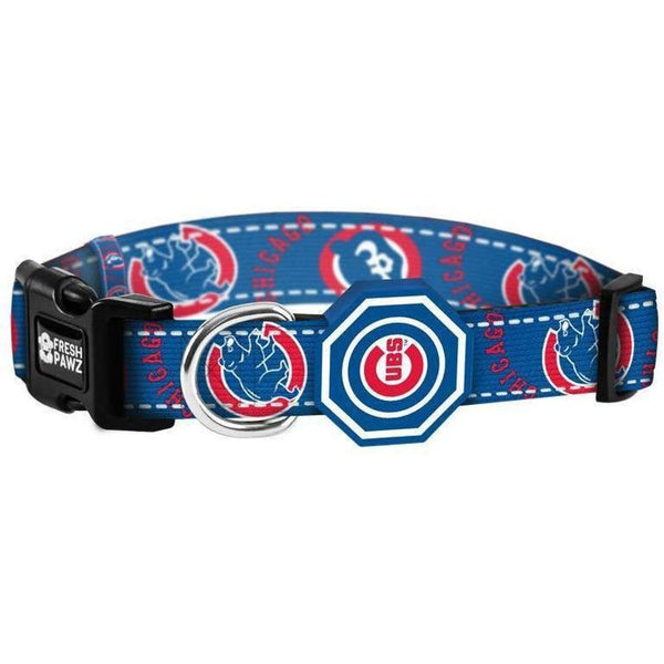 Cubbie Pink Adjustable Dog Collar Logo Chicago Cubs