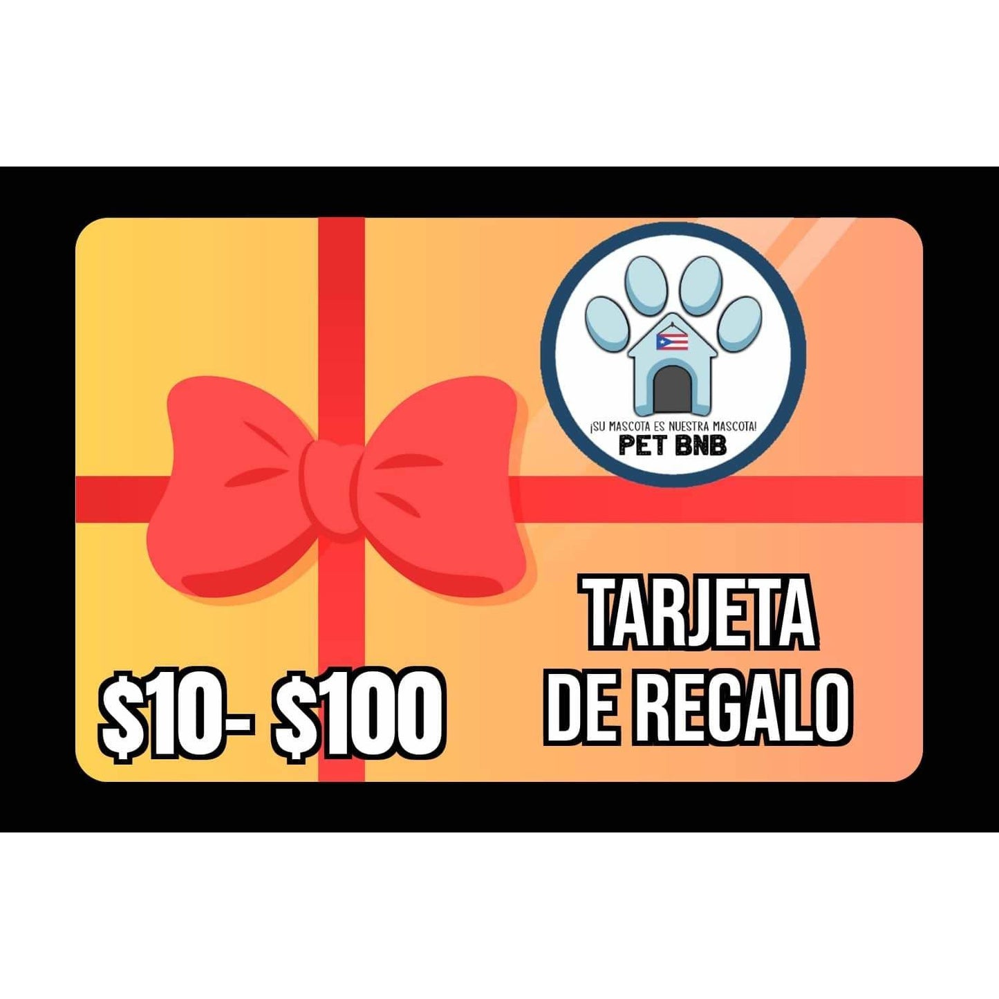 Tarjeta de regalo Pet BNB PR