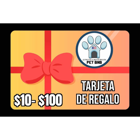Tarjeta de regalo Pet BNB PR