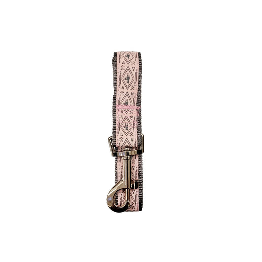 Nylon Dog Leash with Embroidered Pink Unicorn Design (6ft)