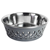 Stainless Steel Country Farmhouse Dog Bowl 30OZ