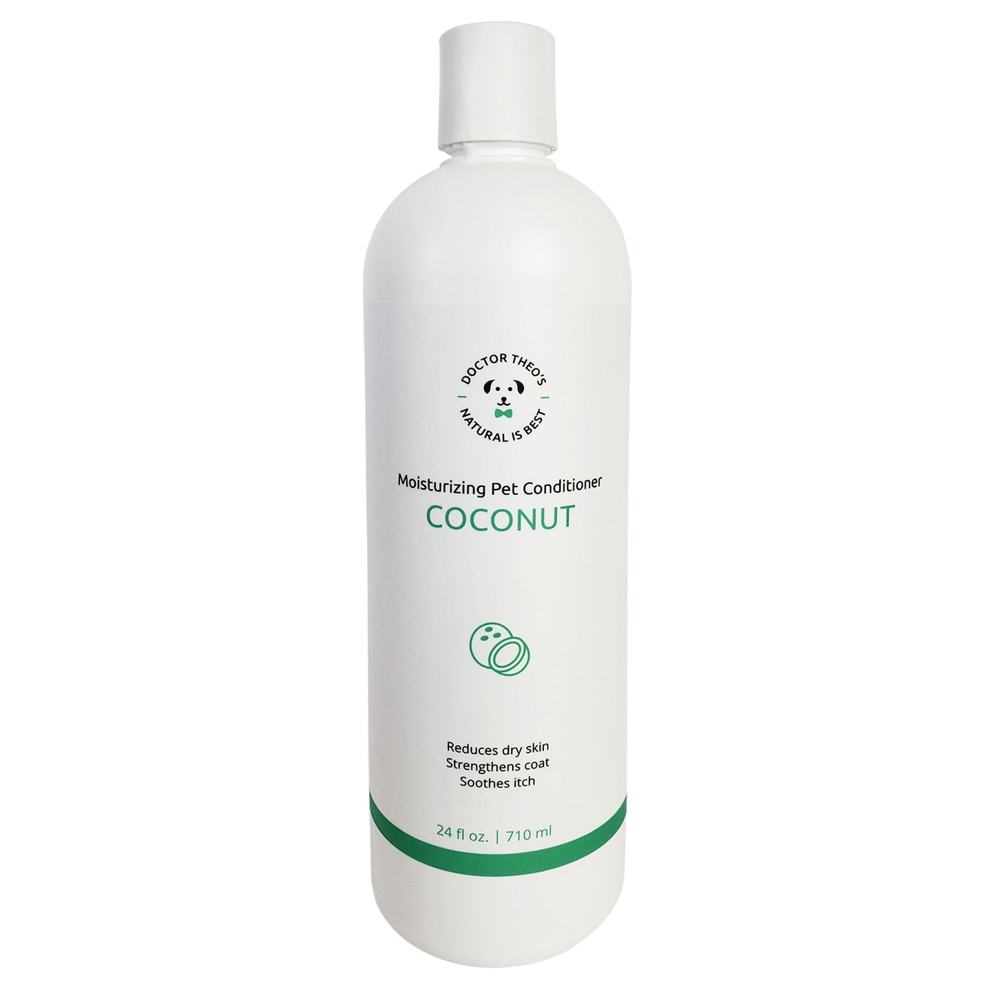 Dr. Theo's PH Balanced Pet Conditioner - USA Made - Coconut - 24 oz