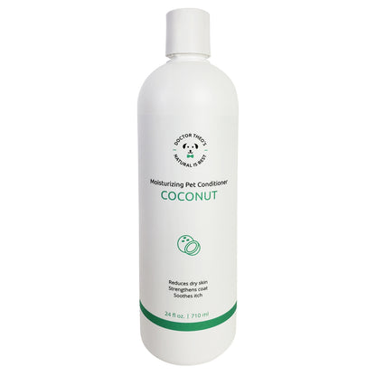Dr. Theo's PH Balanced Pet Conditioner - USA Made - Coconut - 24 oz