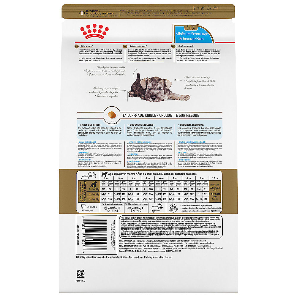 Royal Canin Miniature Schnauzer Puppy 2.5 Lbs
