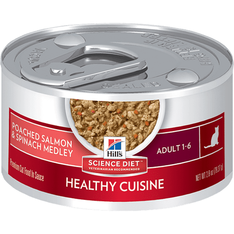 Hill's® Science Diet® Adult Healthy Cuisine Poached Salmon & Spinach Medley