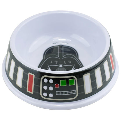 SINGLE MELAMINE PET BOWL - 7.5 (16OZ) - STAR WARS DARTH VADER + UTILITY BELT BOUNDING BLACK GRAY MULTI COLOR