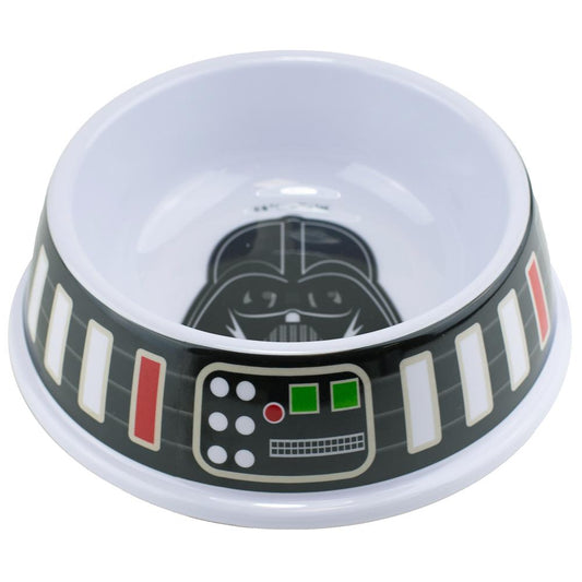 SINGLE MELAMINE PET BOWL - 7.5 (16OZ) - STAR WARS DARTH VADER + UTILITY BELT BOUNDING BLACK GRAY MULTI COLOR