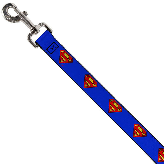 "Collar con broche de plástico - Escudo de Superman azul"